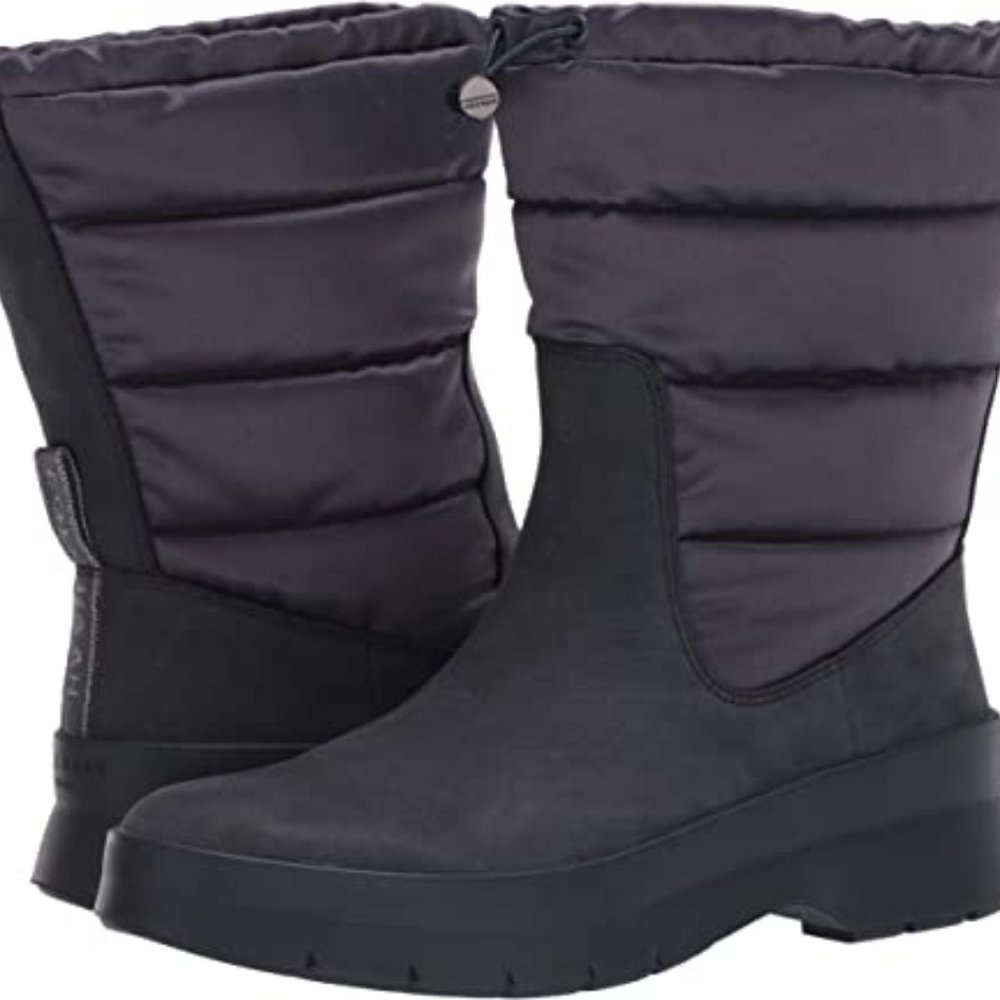 NEW Size 10 COLE HAAN Women's Pinch Utility Puffer Boots Winter Dark Gray Blue